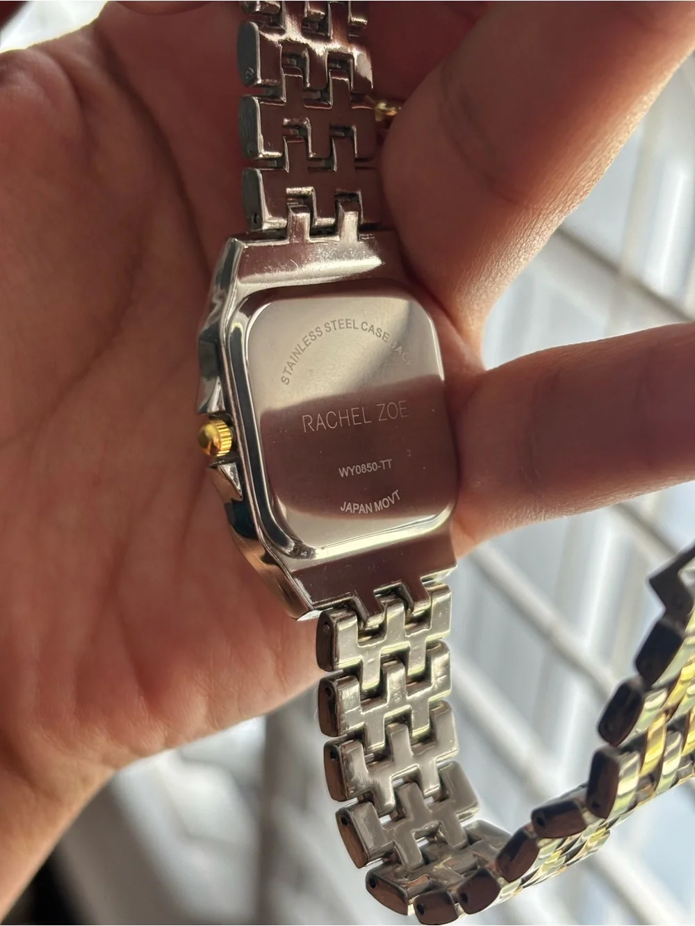 Rachel Zoe Stainless Steel Two tone Watch Nwb